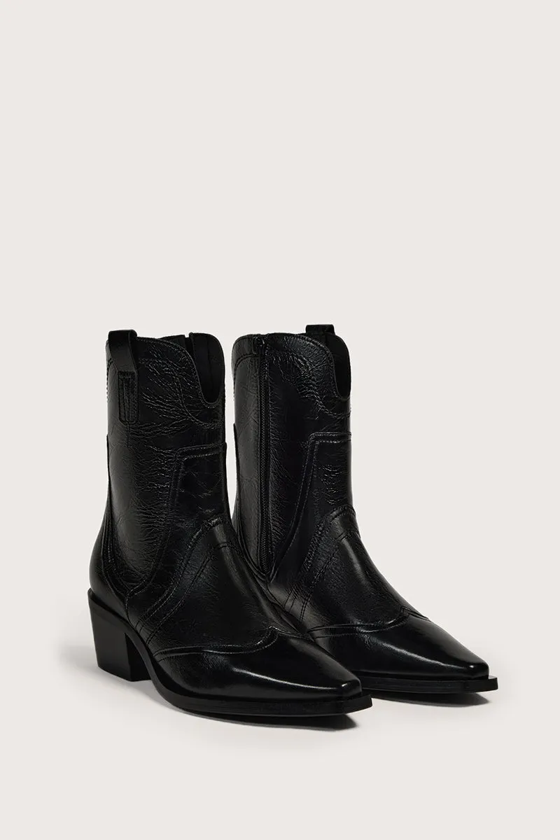 Bryan Stepwise Victoria Terra zwart cowboylaarzen leer