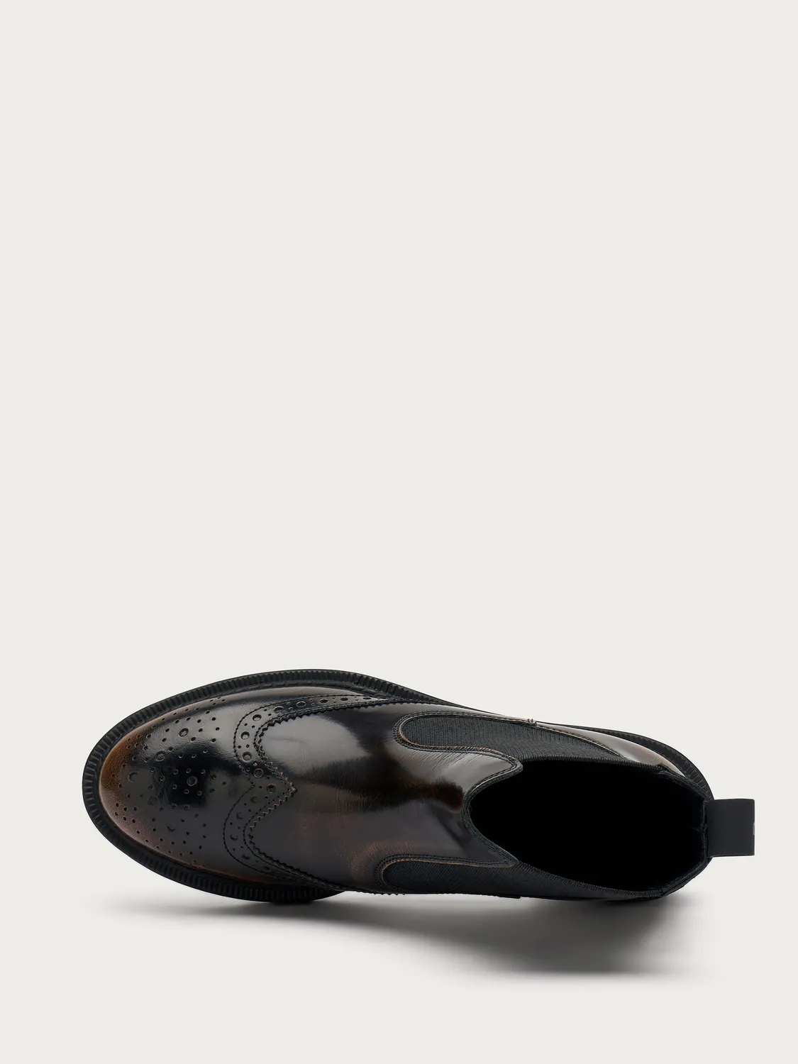 Frau Verona lichtbruine leren chelsea boots dames