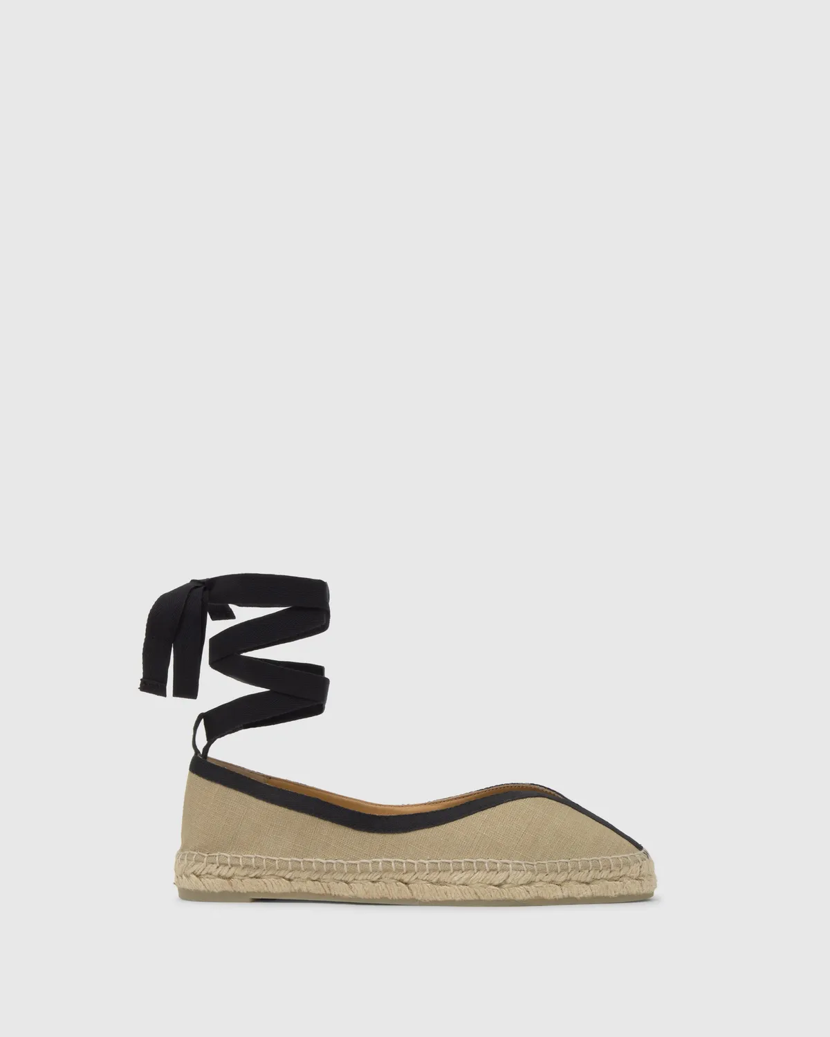 Castaner Kanu CSC/003 espadrilles beige-zwart linnen