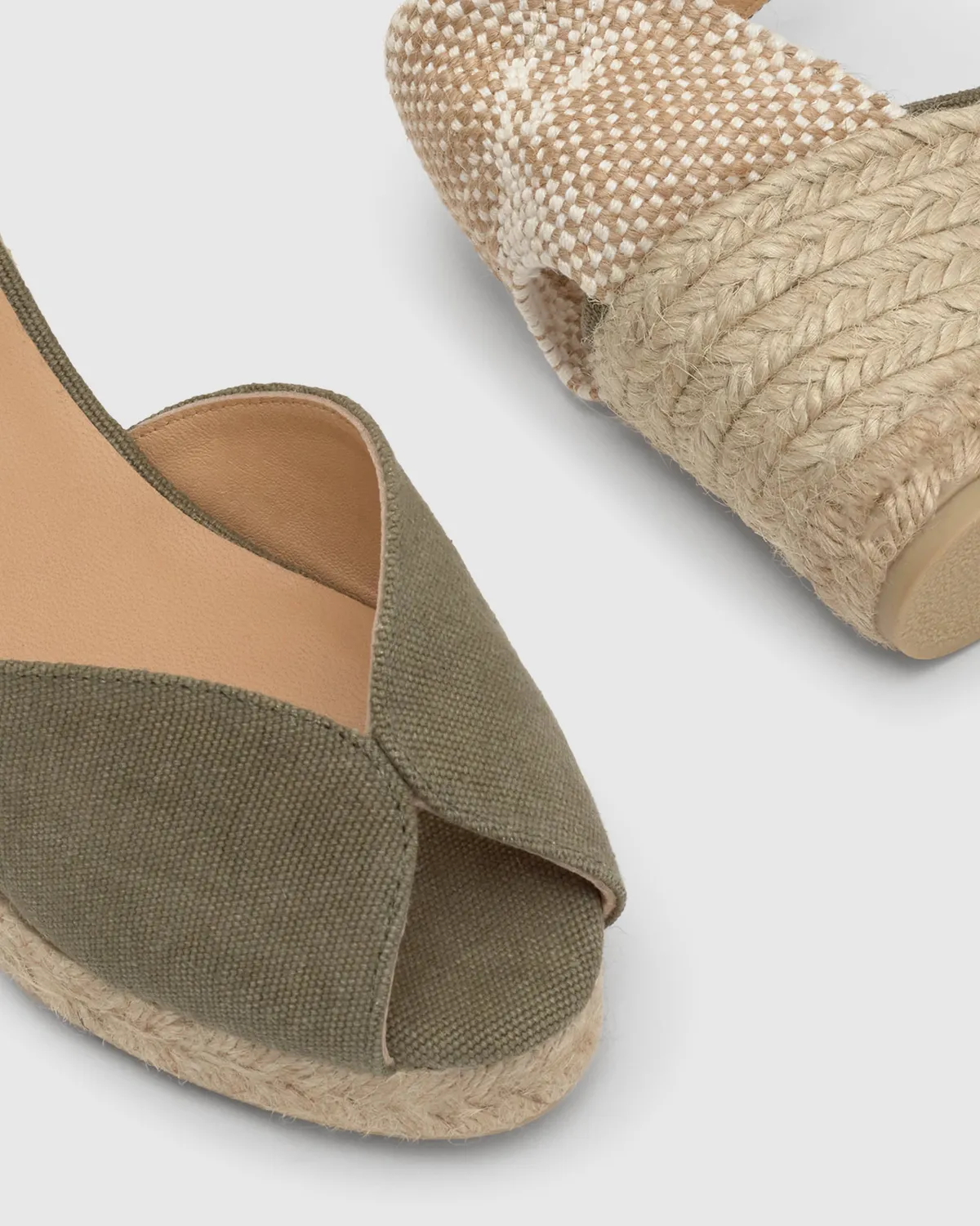 Castaner Bianca 6/002 sandalen olijf canvas