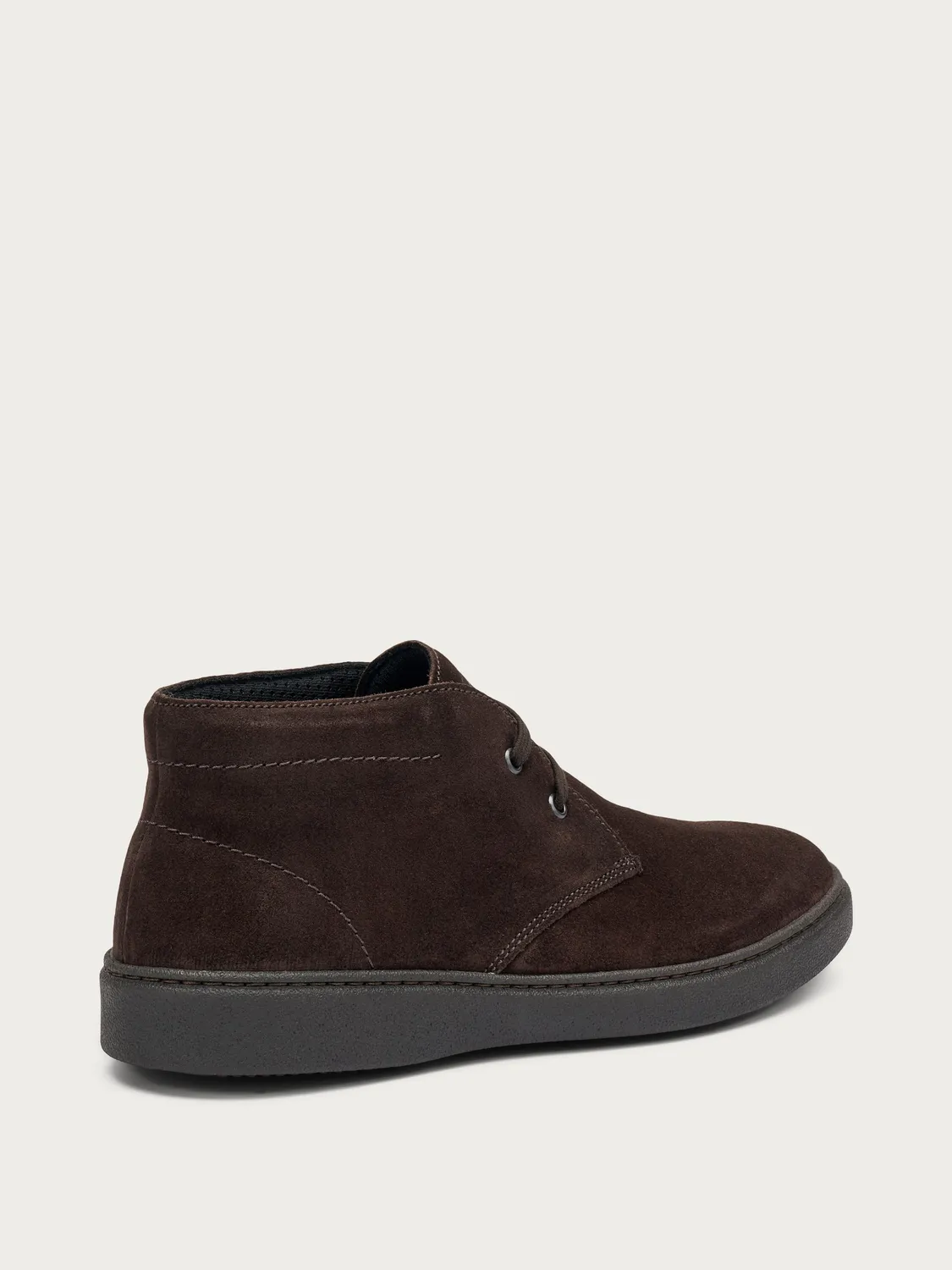 Frau Verona donkerbruine suède veterboots heren