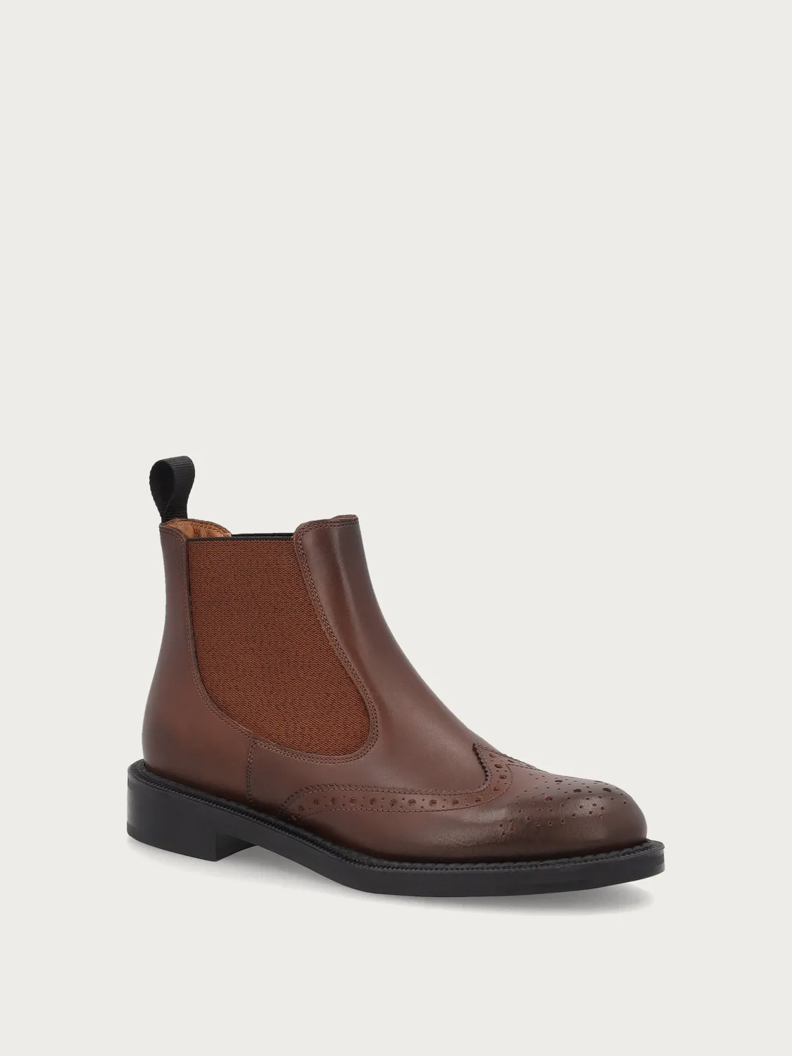 Frau Verona chelsea boots leer lichtbruin brogue