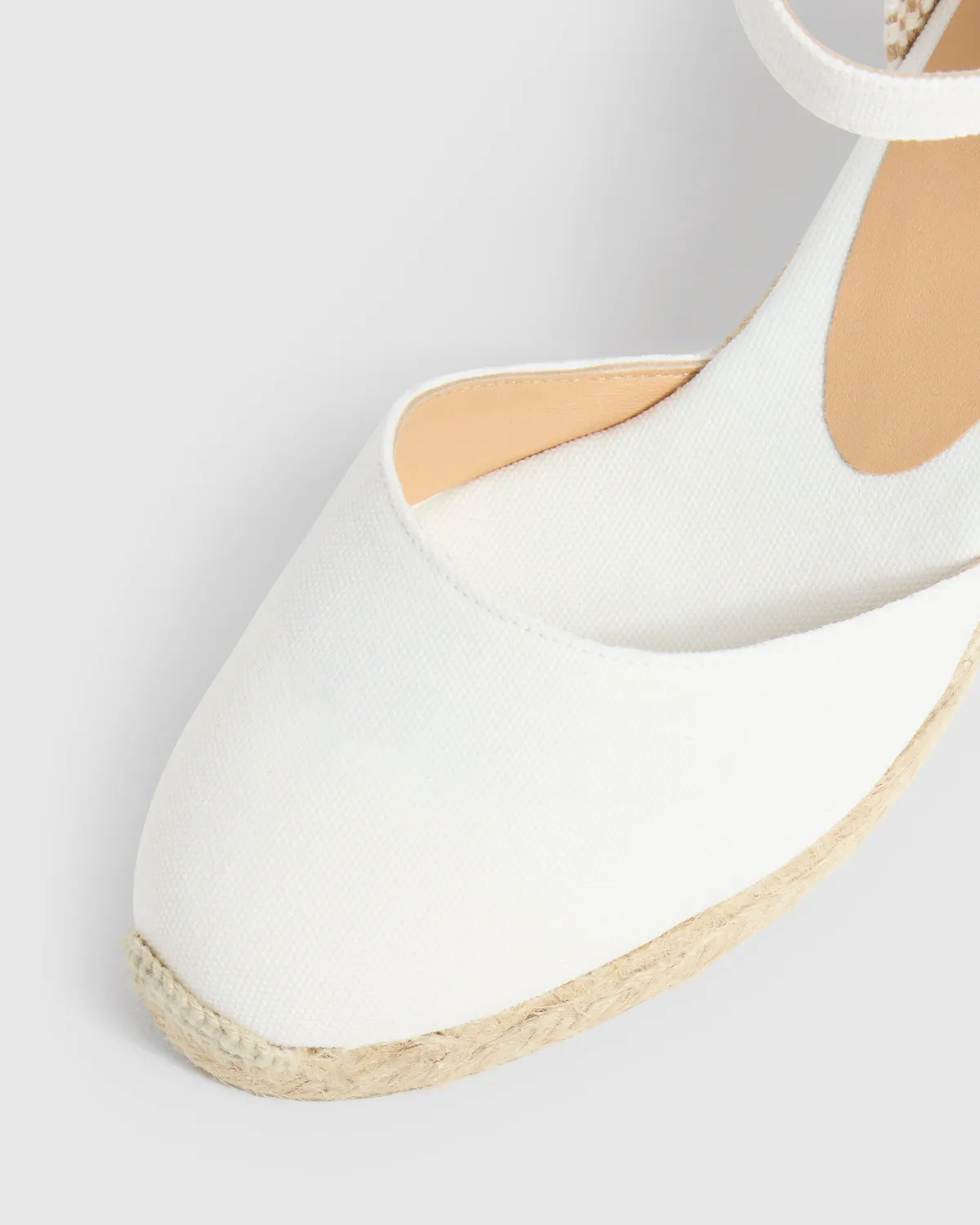 Castaner Carol/6/001 espadrille blanco katoen 7cm