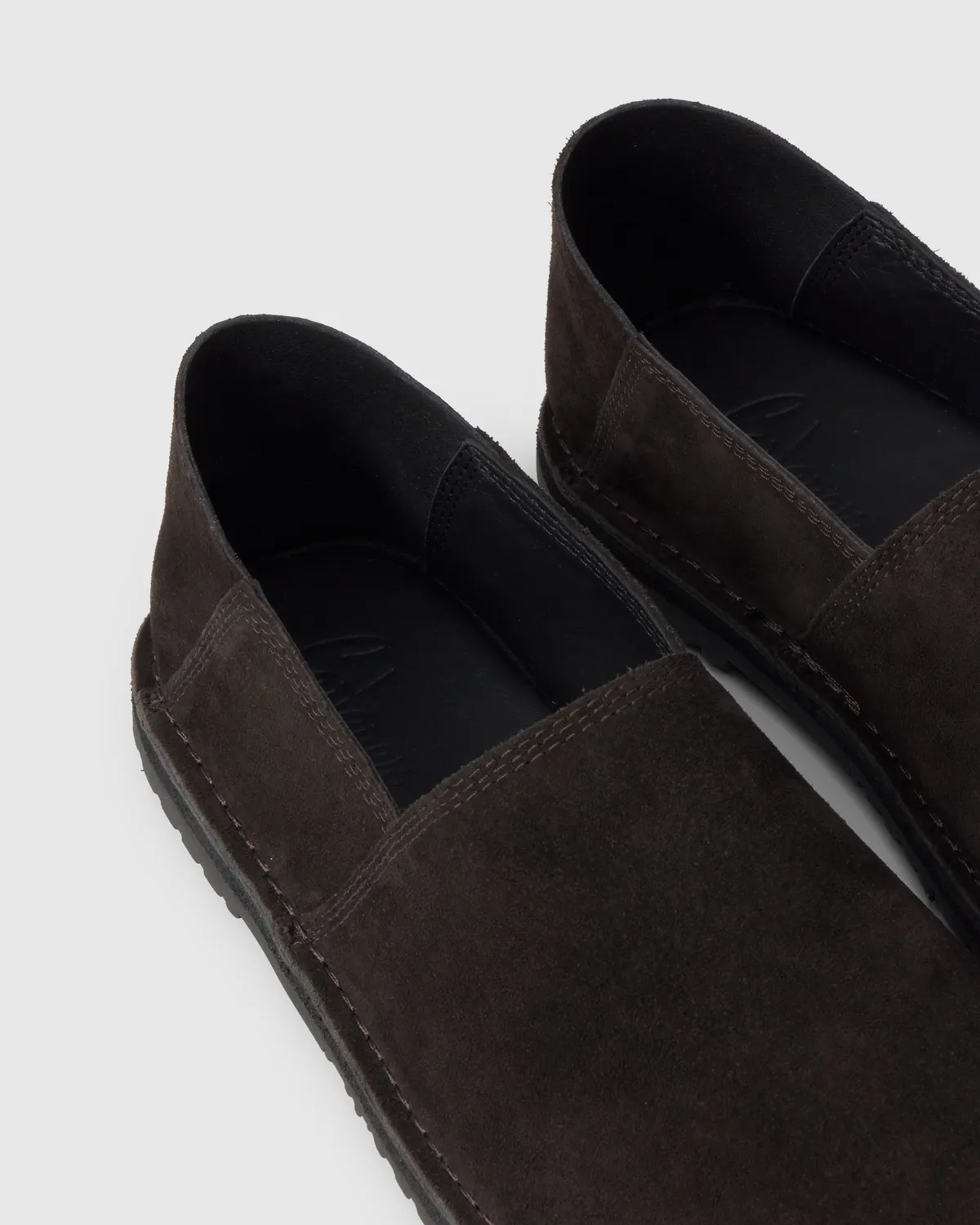 Castaner Crespo 186 espadrilles cafe bruin split-leer