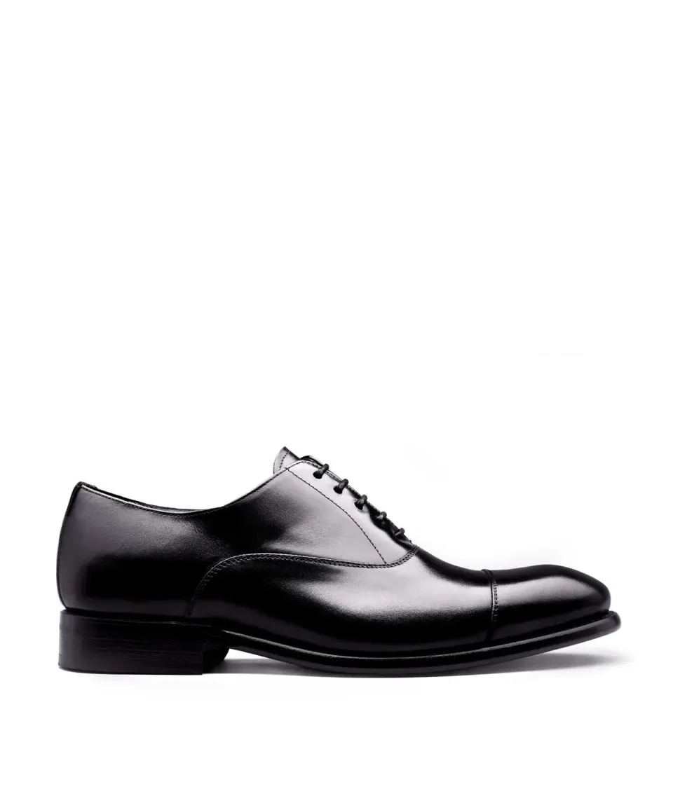Finsbury Broadway oxfords zwart glad leer