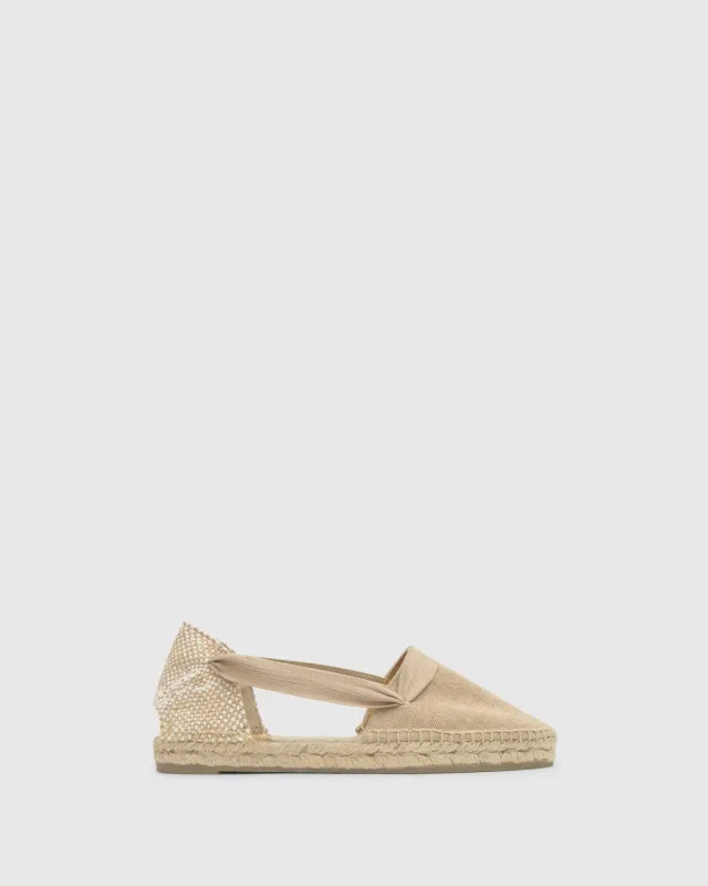 Castaner Kaia 002 espadrilles sand plat canvas