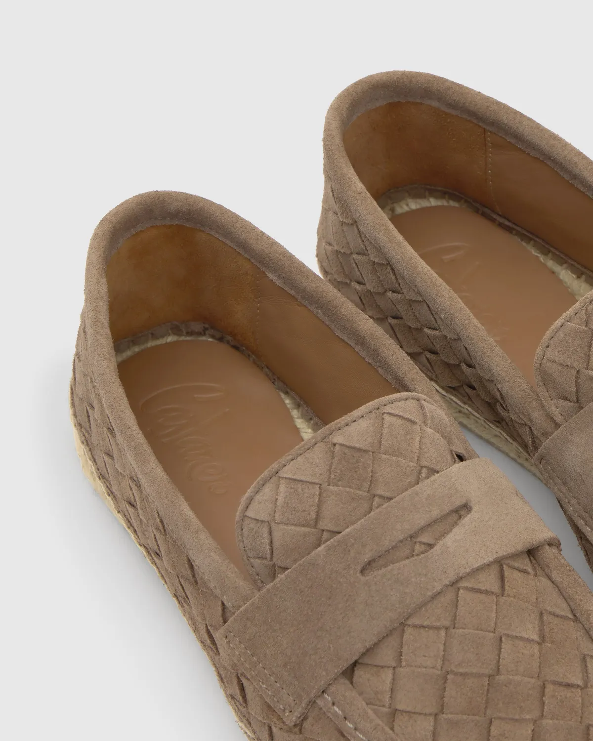 Castaner Nilo 186 mocassins topo beige vlechtleer