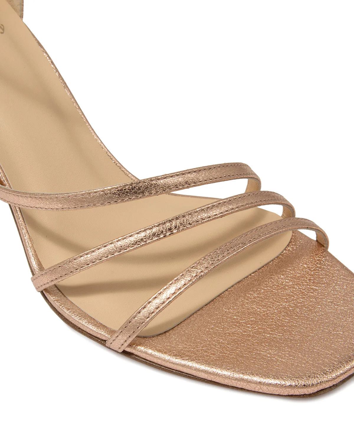 Finsbury Cécile sandaal rosé hak 6,5 cm leer