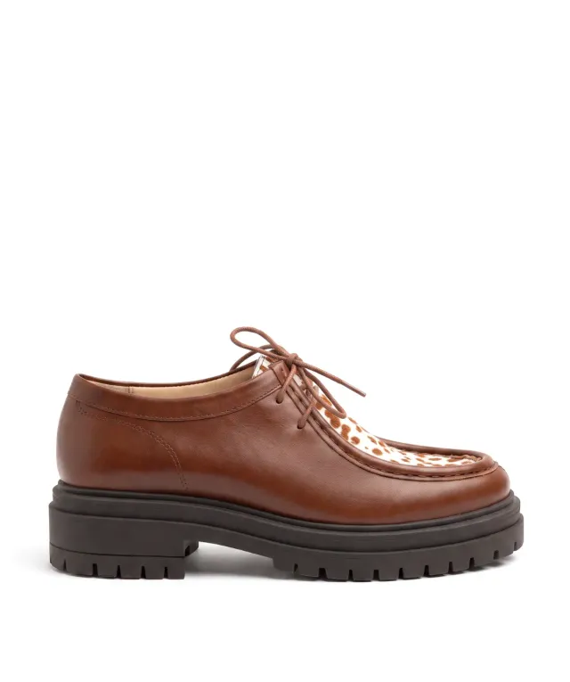 Finsbury EVA derby veterschoenen bruin leer