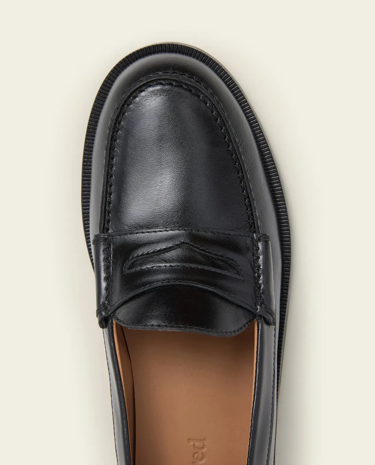 Flattered Sage loafers zwart leer