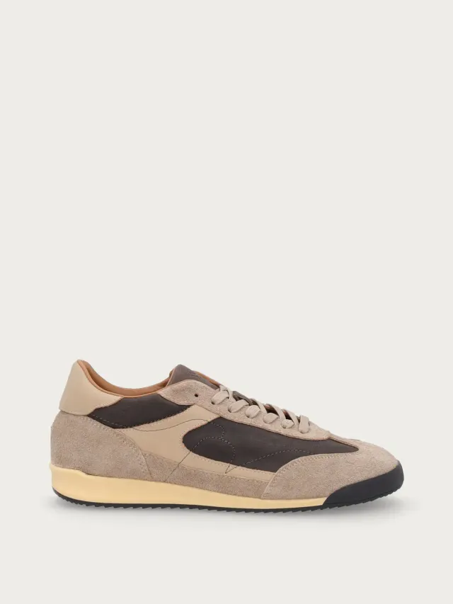 Frau Cross Hybrid beige vintage sneakers leer