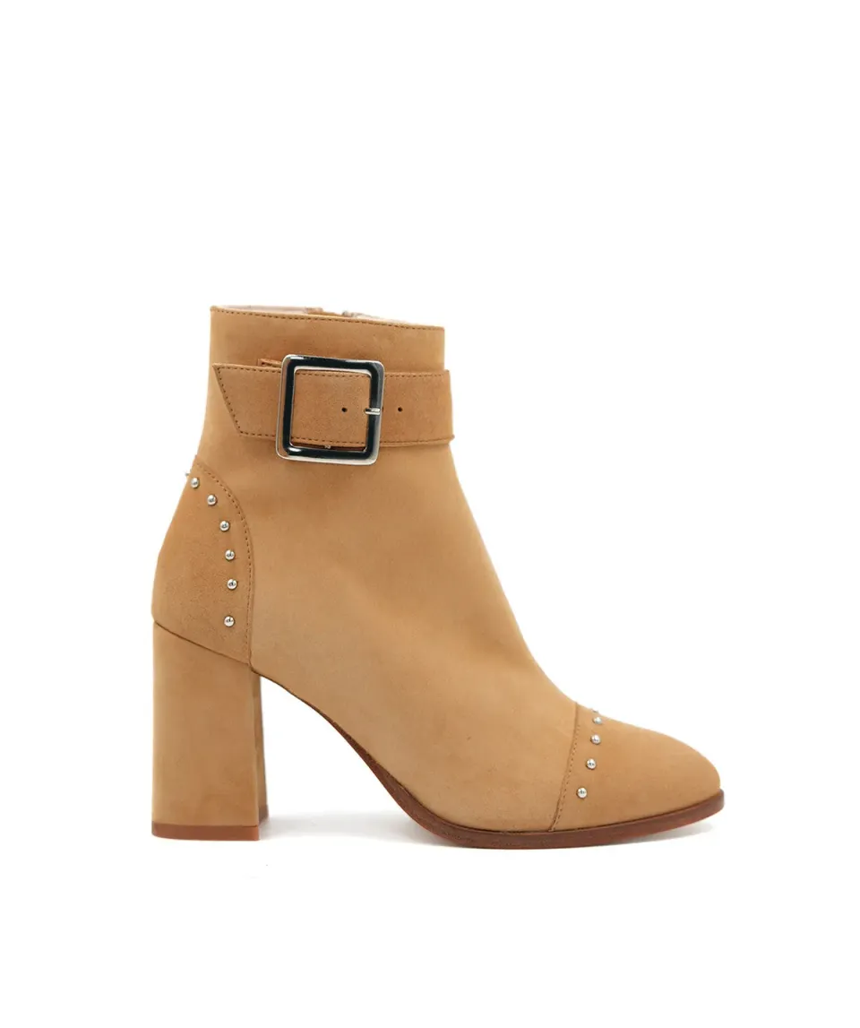 Finsbury Zoe Moon enkellaarsjes beige leer