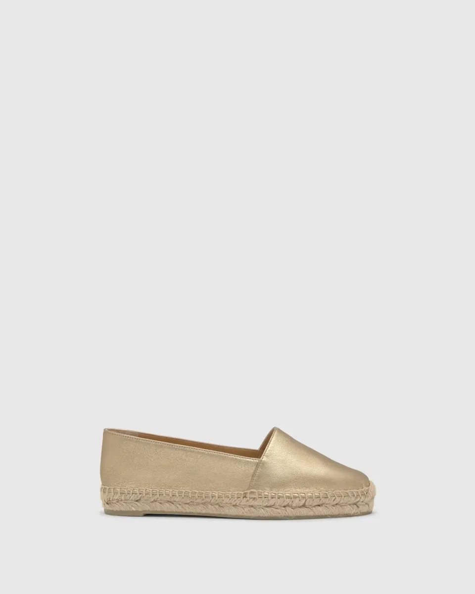 Castaner Kenda/118 espadrilles goud leer