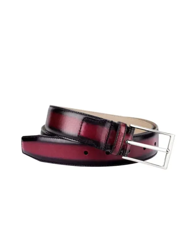 Finsbury ANTICA riem bordeaux leer 3,4 cm