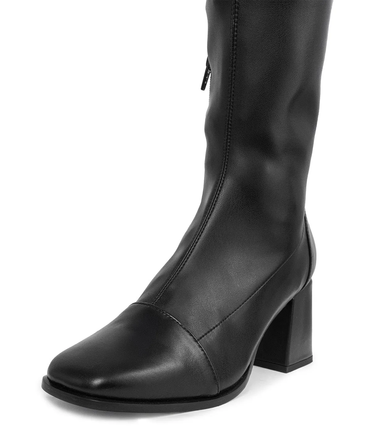 Finsbury Alma overknee laarzen zwart 5cm hak