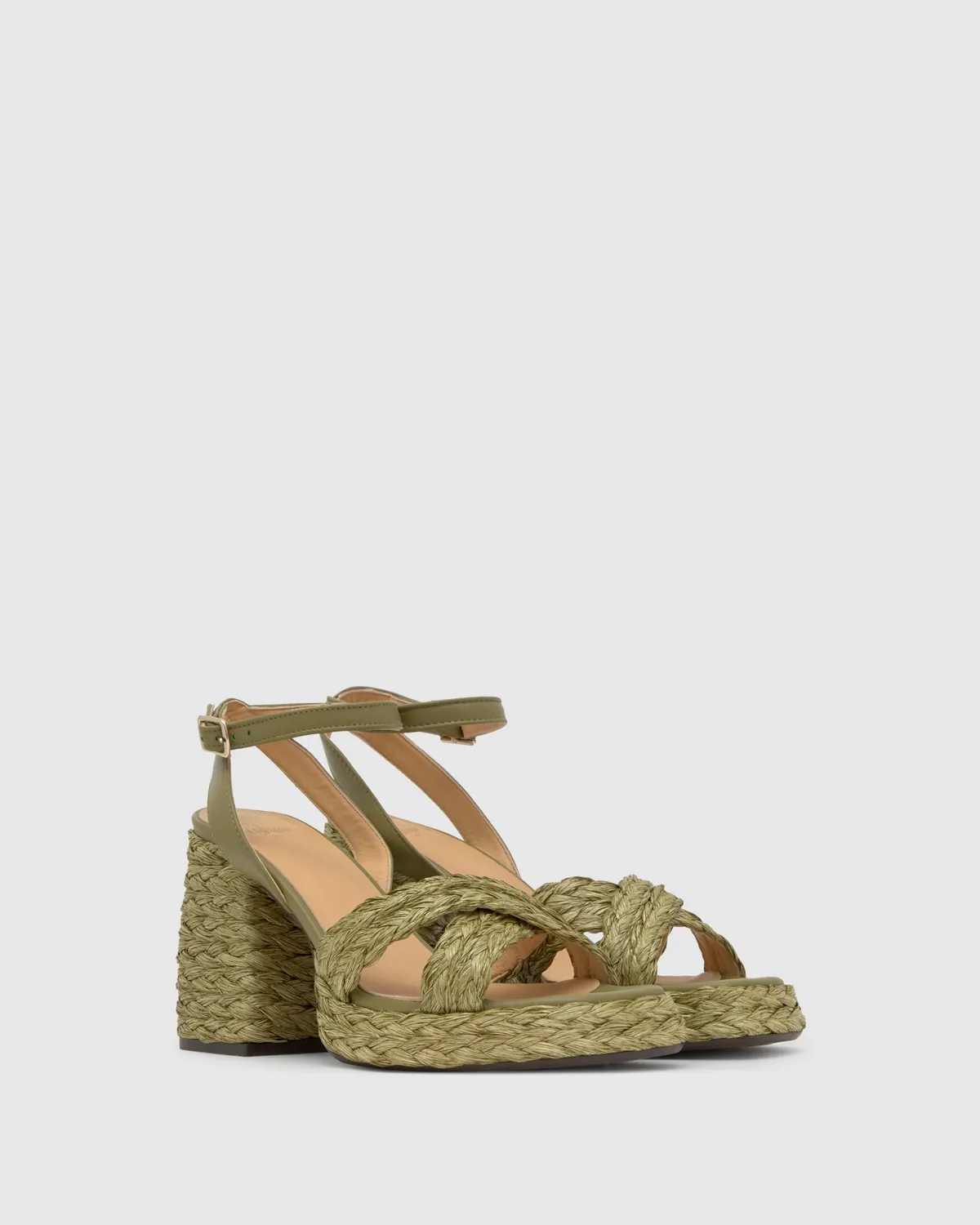 Castaner Valeriette 258 sandalen olive raffia