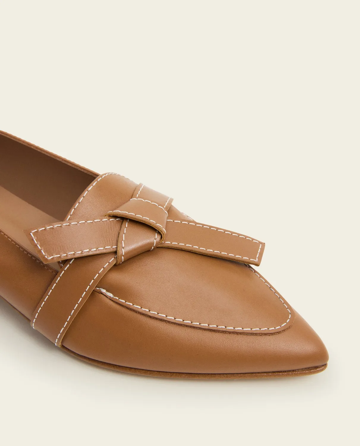 Flattered Ally loafers cognac leer