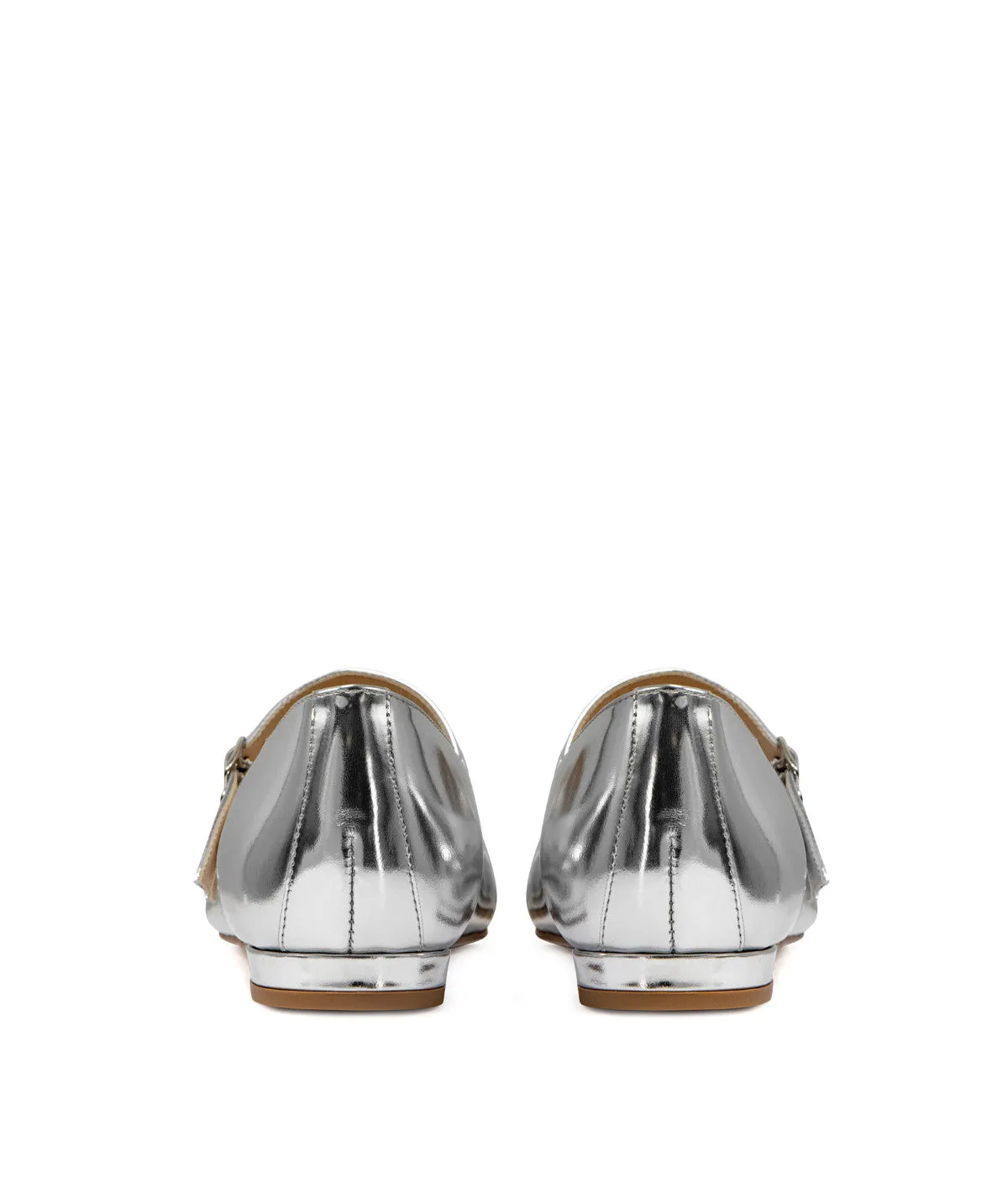 Finsbury Meredith ballerina's zilver leer