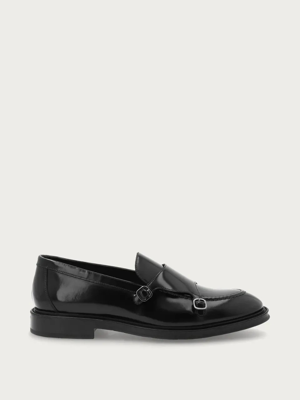 Frau Signature loafers zwart kalfsleer double monk
