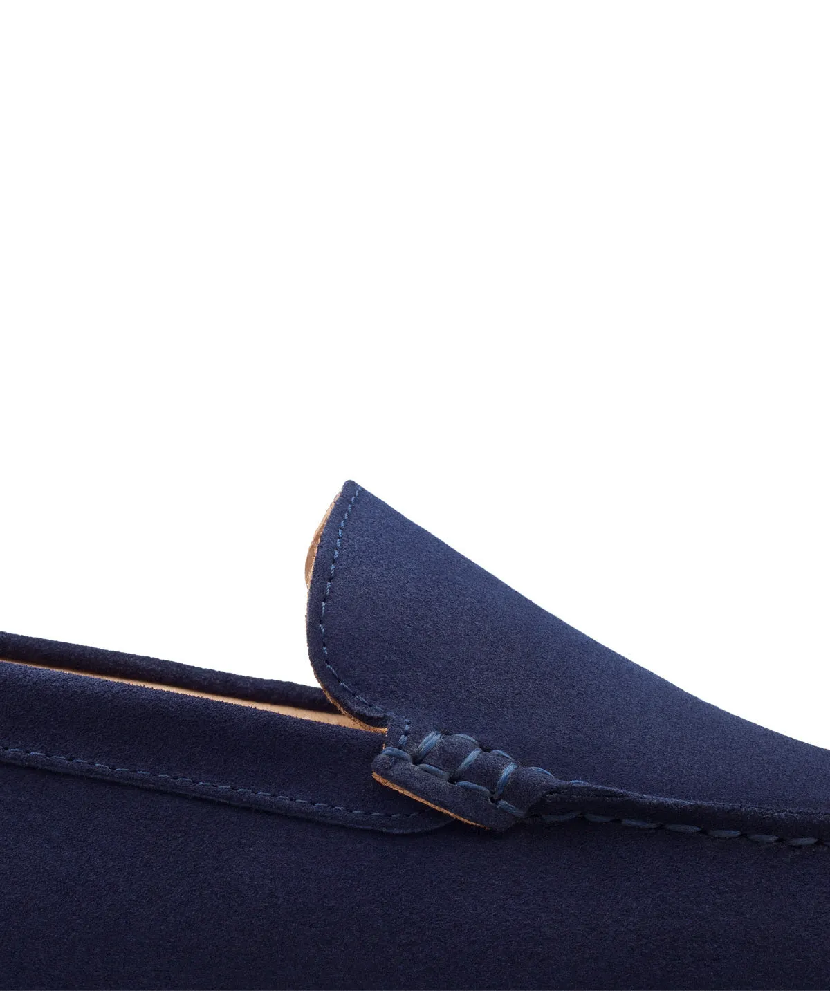 Finsbury DANDY blauwe loafers suède kalfsleer