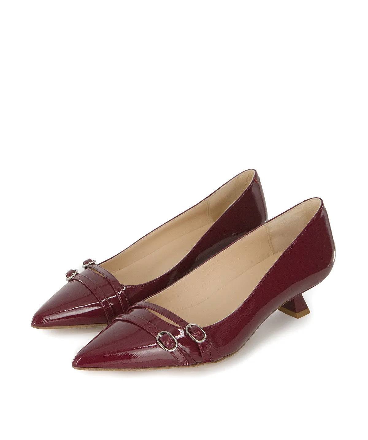 Finsbury Noemie pumps cherry bordeaux leer