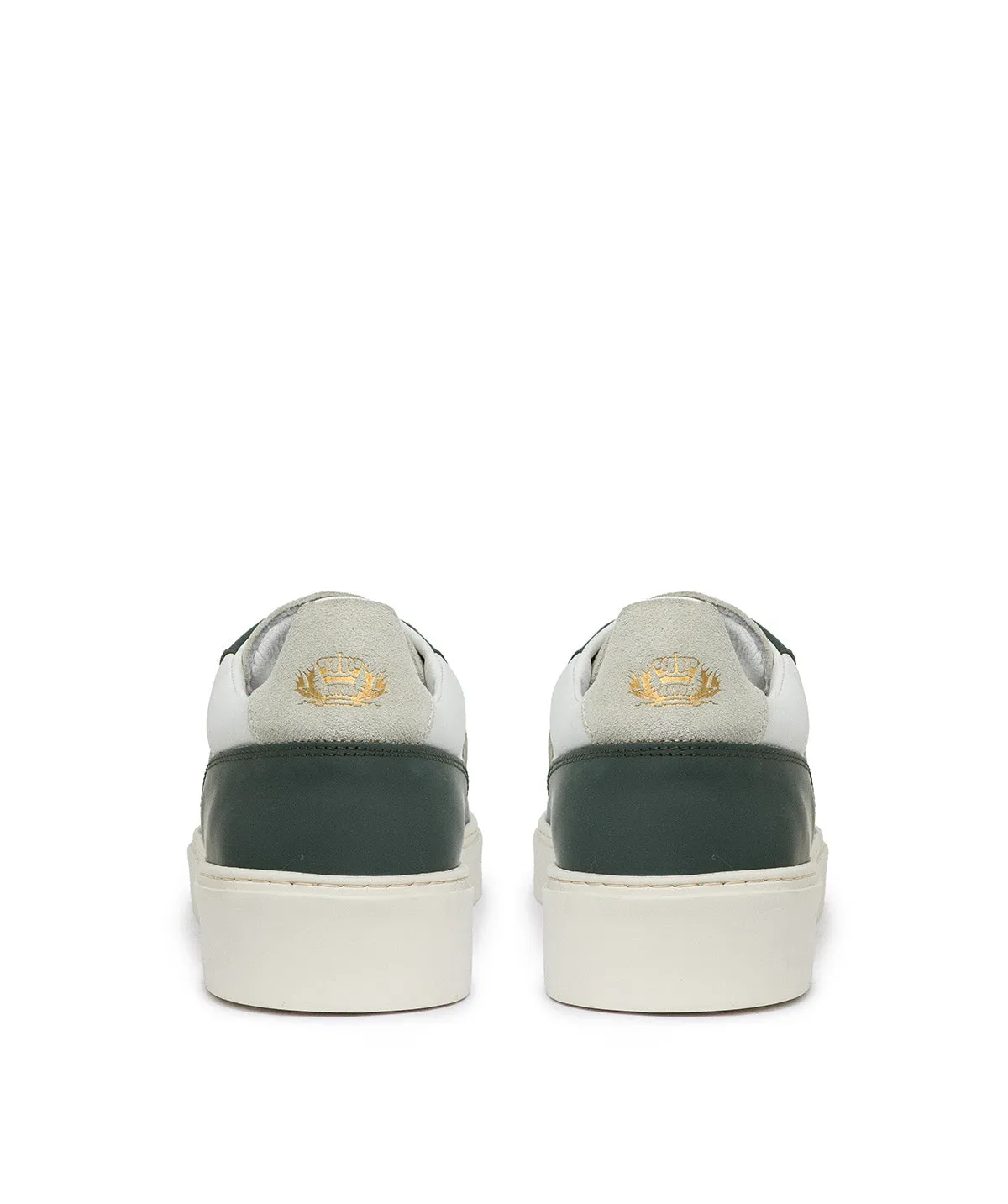 Finsbury Alexis sneakers groen wit rubberen zool