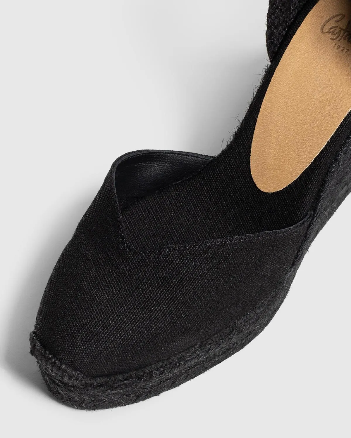 Castaner Chiara C/8ED/001 espadrilles zwart canvas