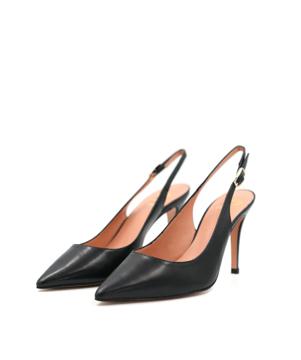 Finsbury Kelly pumps zwart leer 8 cm hak