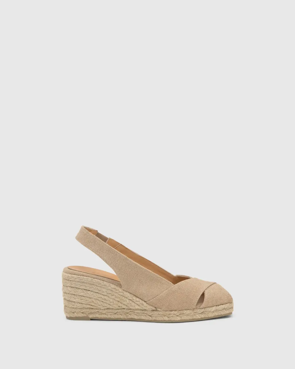Castaner Diana/6/002 espadrilles sand katoen 7cm