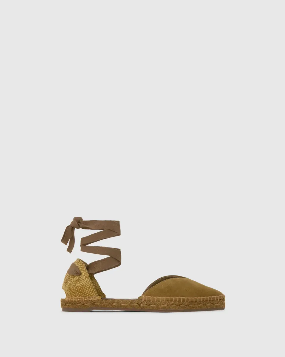 Castaner Brava C 186 espadrille bruin suède plat