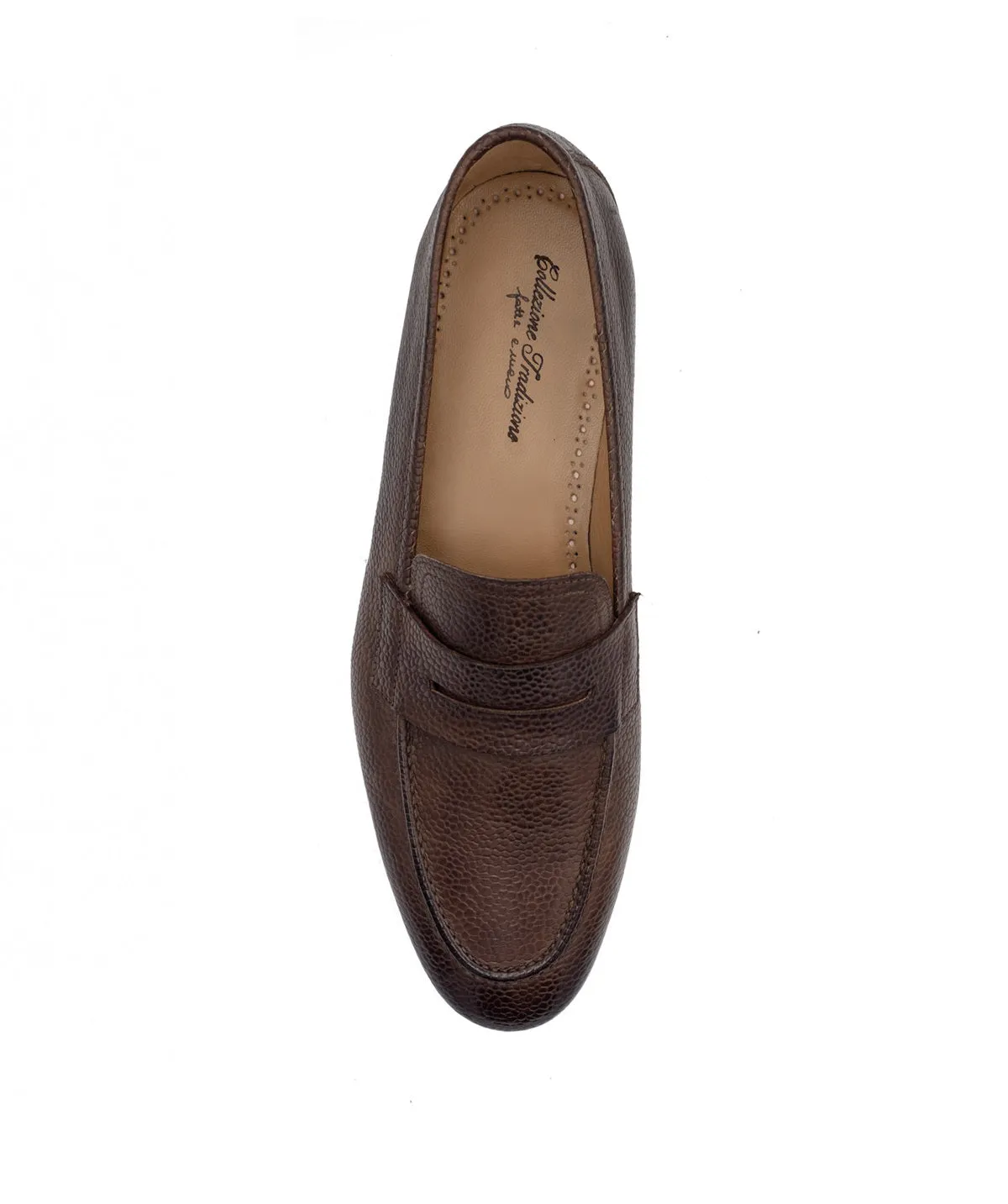 Finsbury Markos loafer bruin grainleer patina