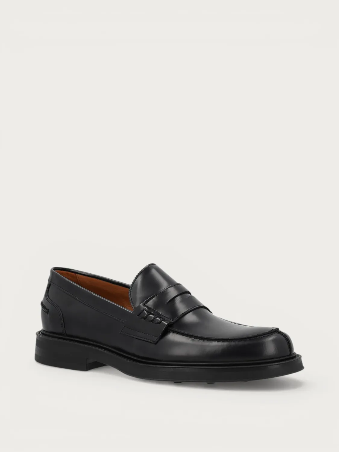 Frau Verona varsity loafers zwart gepolijst leer