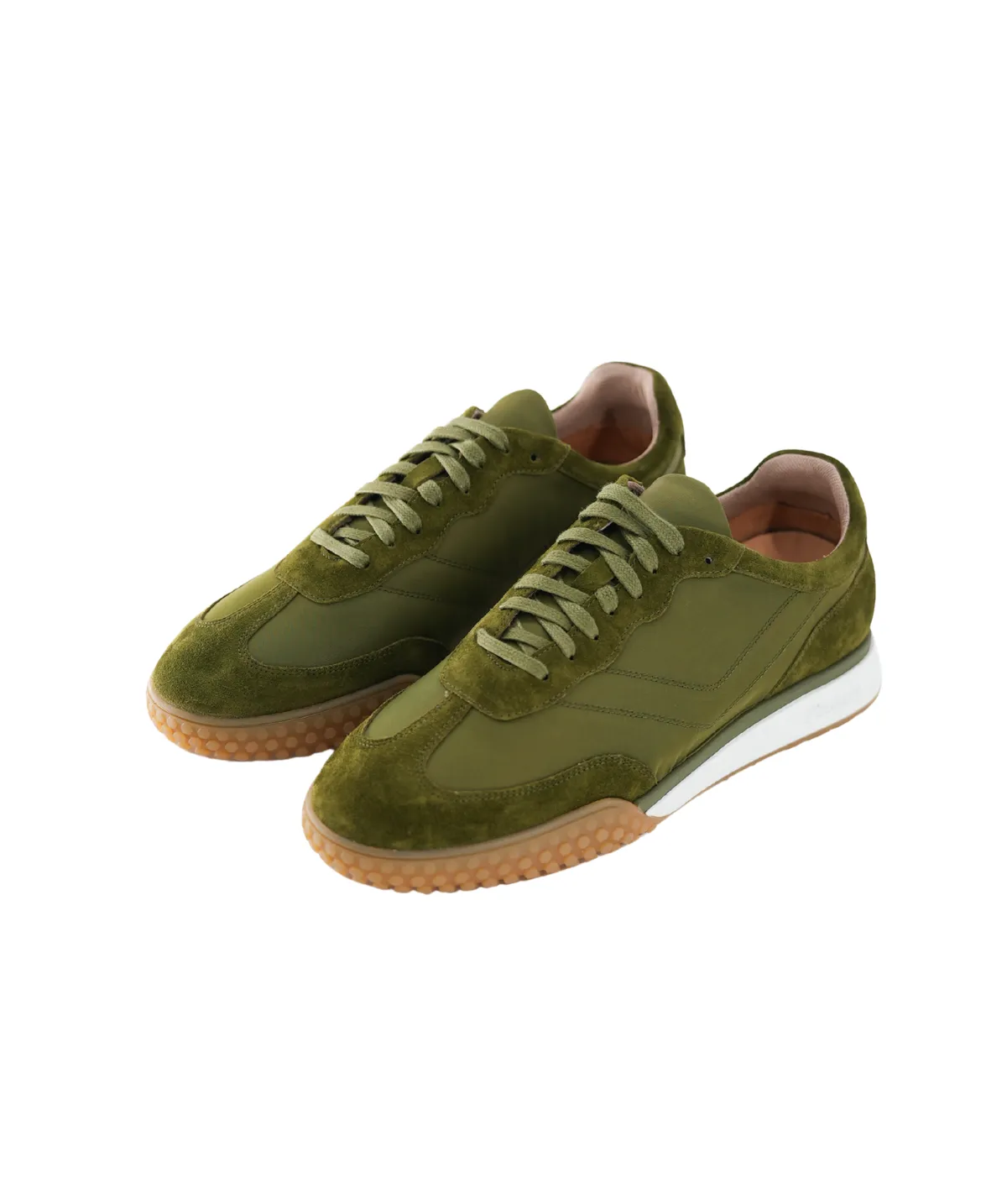 Finsbury Mathis sneaker olijfgroen canvas
