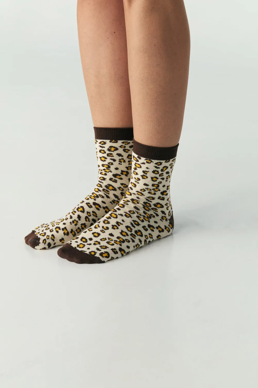 Jutelaune Leopard sokken dierenprint bio-katoen