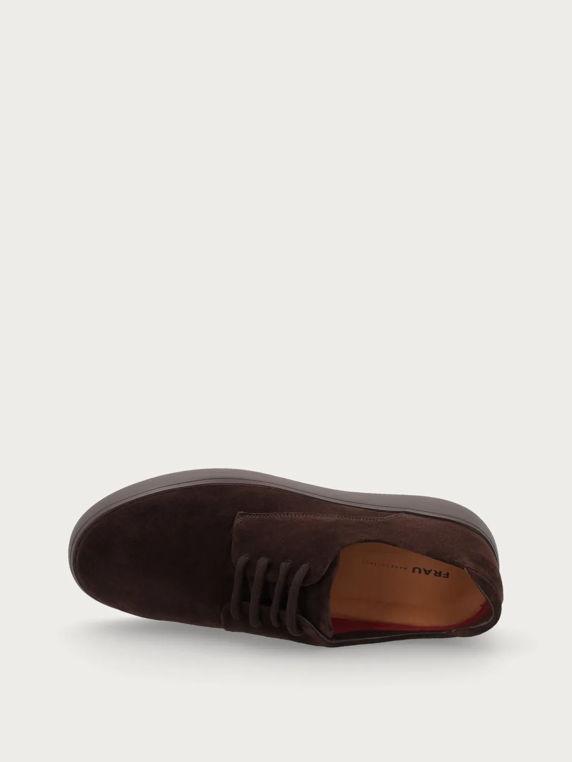 Frau Verona donkerbruine suède sneakers heren