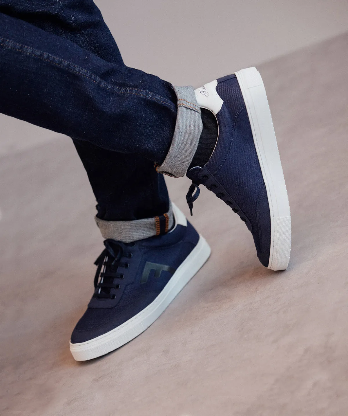 Finsbury Greenwood Sneakers Marineblauw Vegan