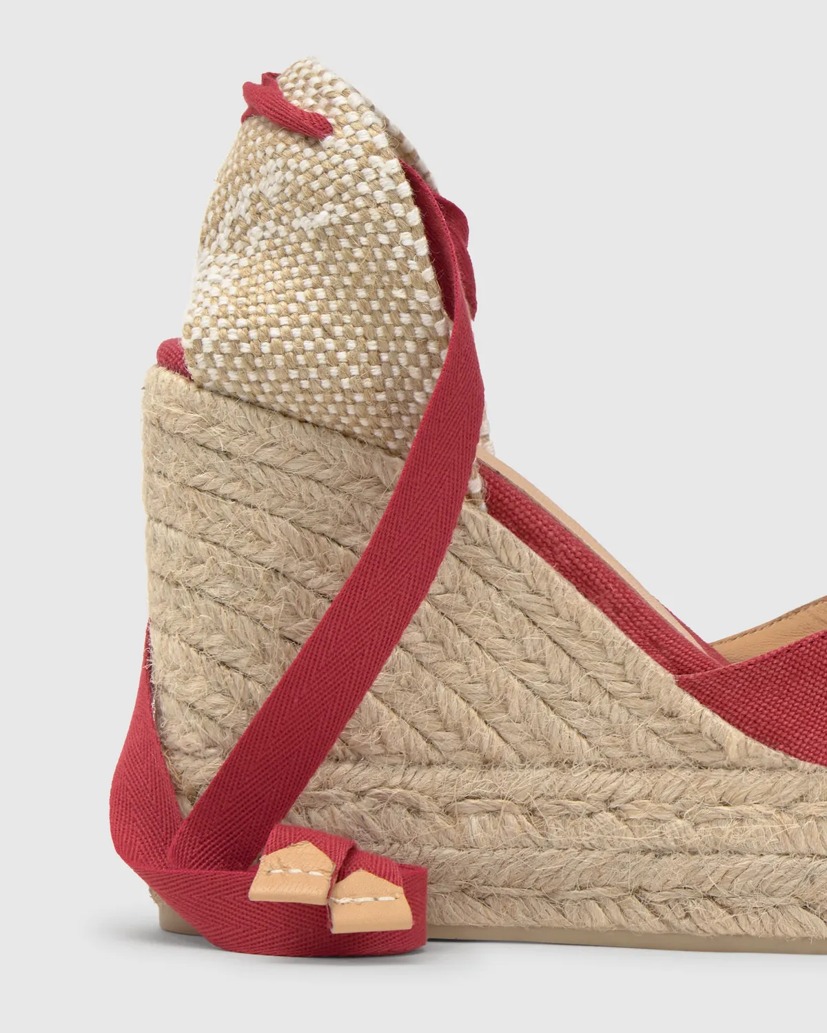 Castaner Chiara 8ED/002 espadrilles karmijnrood katoen