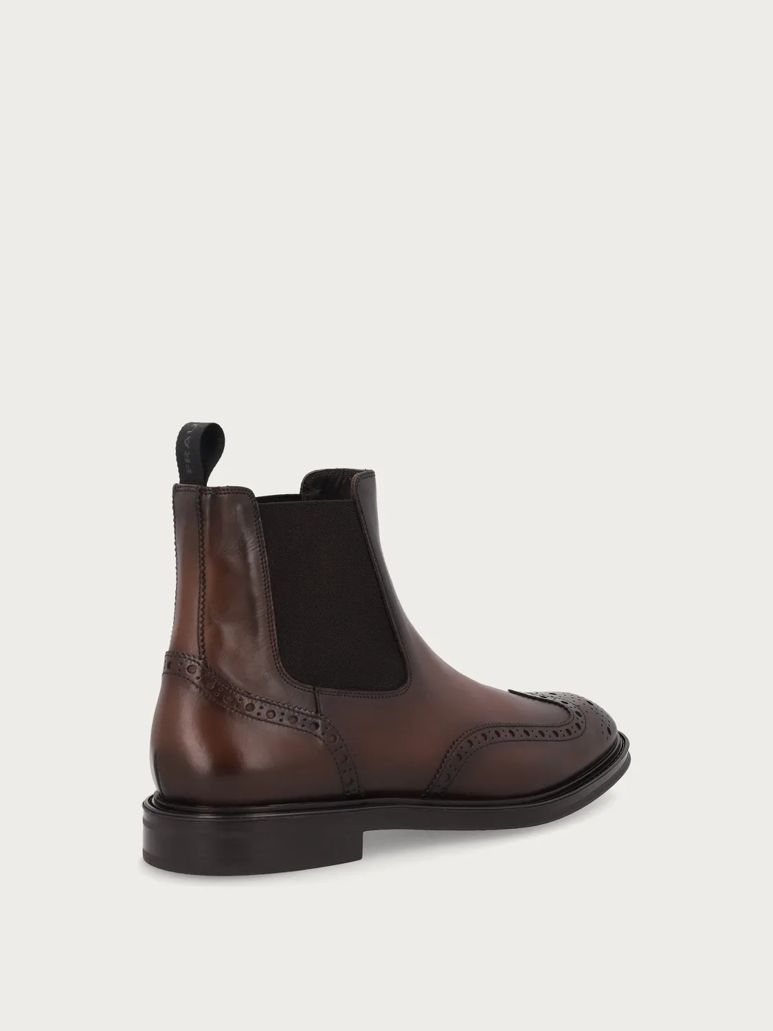 Frau Signature bruine leren boots wing-tip