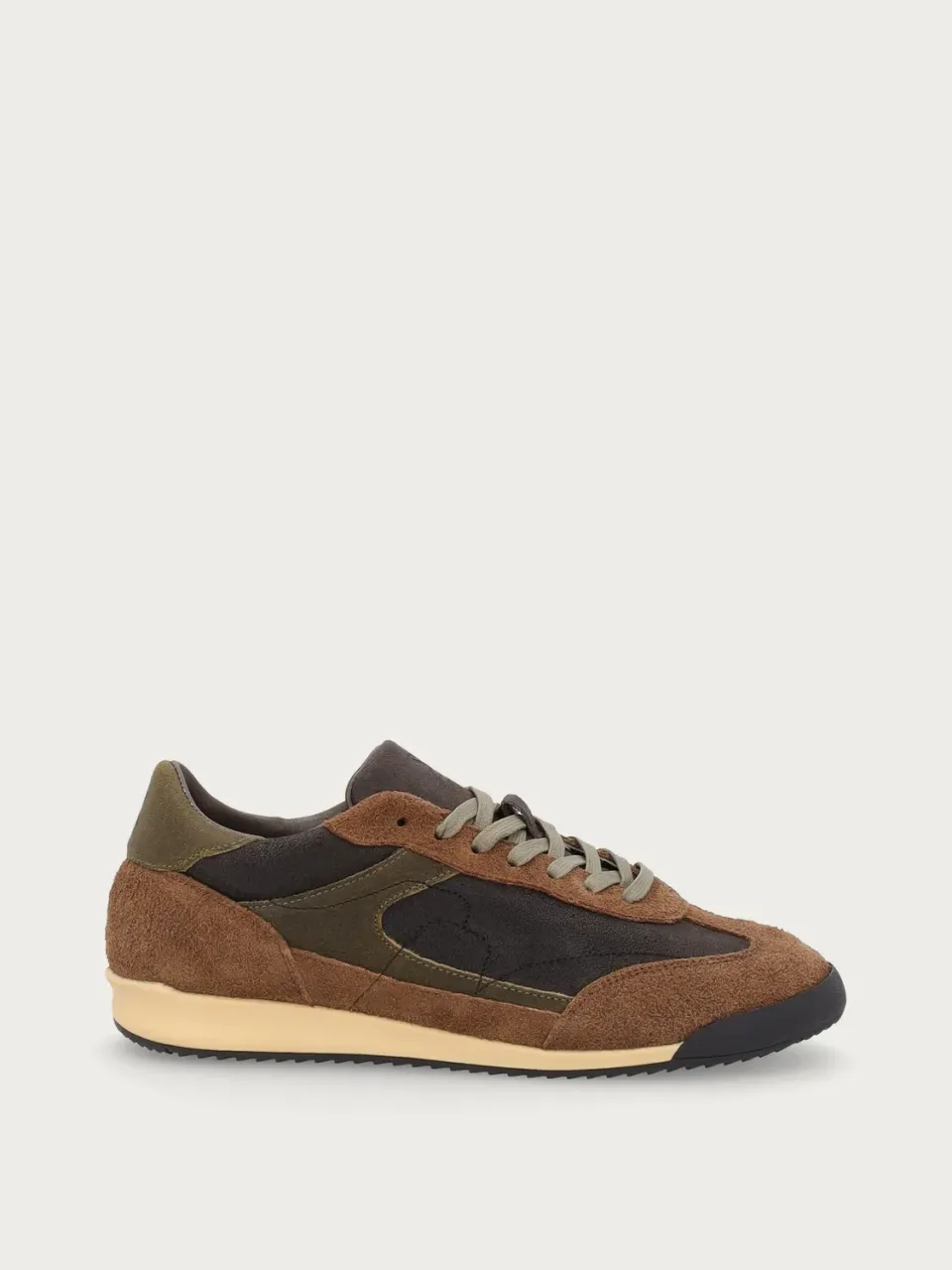 Frau Cross Hybrid sneakers heren bruin leer vintage
