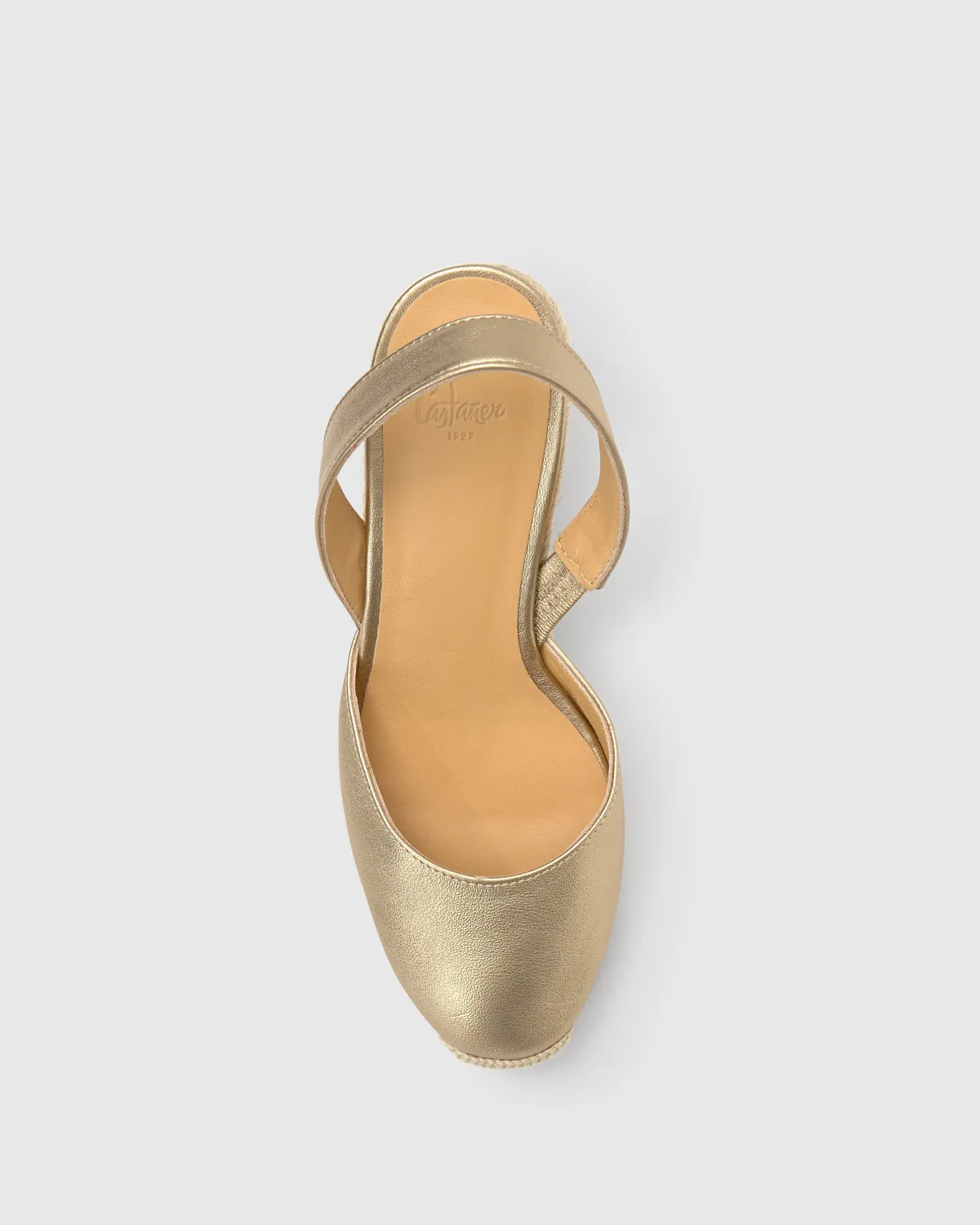 Castaner Carissa 8/118 espadrilles goud metallic leer