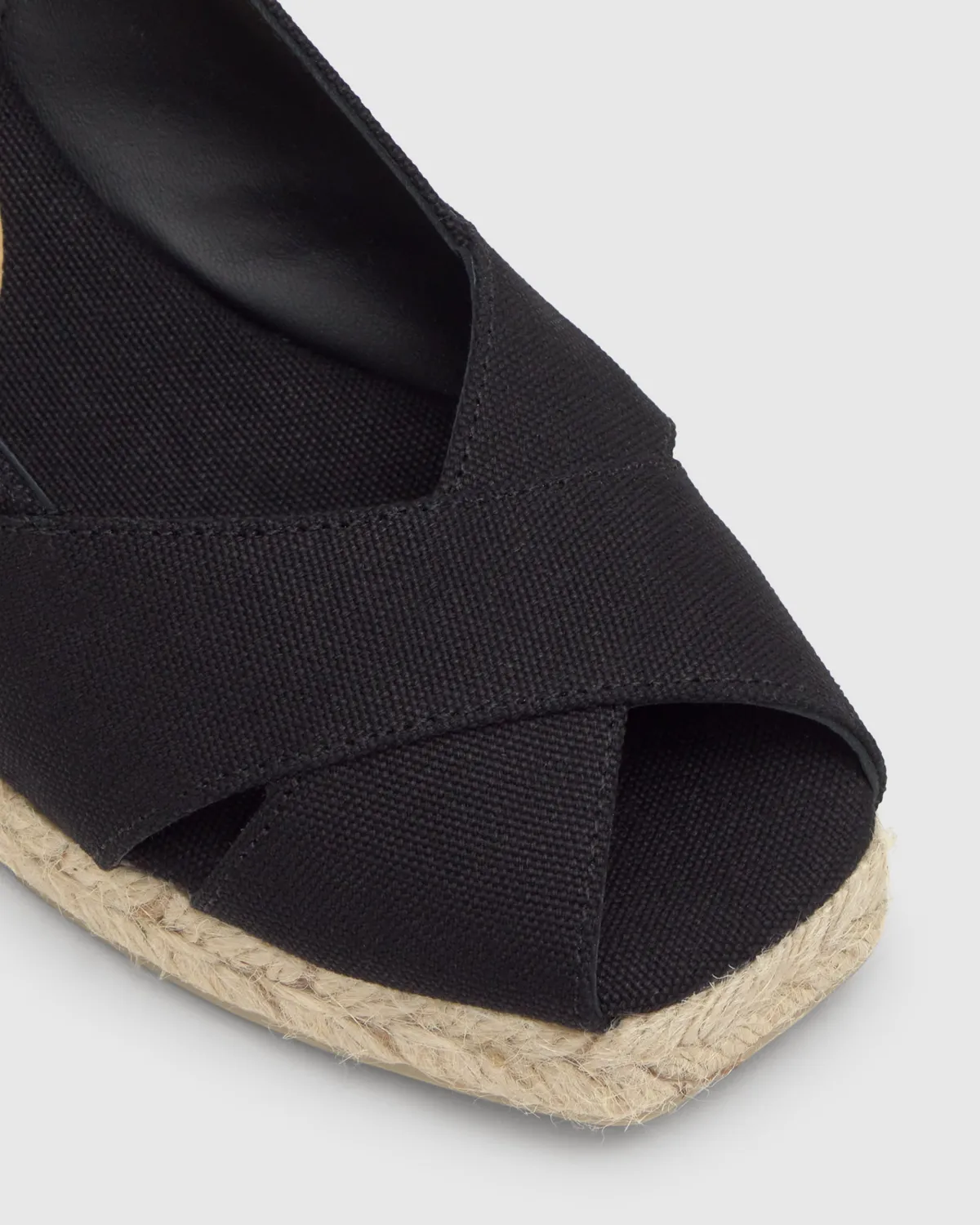 Castaner Diana 6/001 sleehakken zwart canvas
