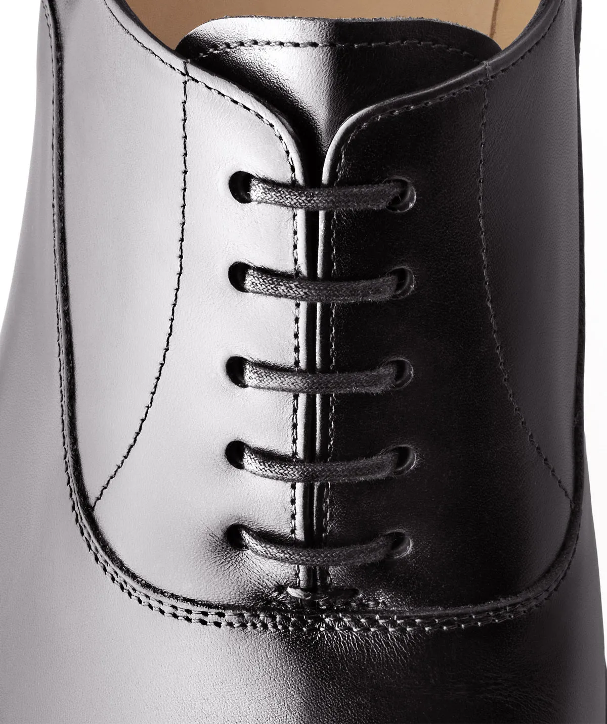 Finsbury Broadway oxfords zwart glad leer