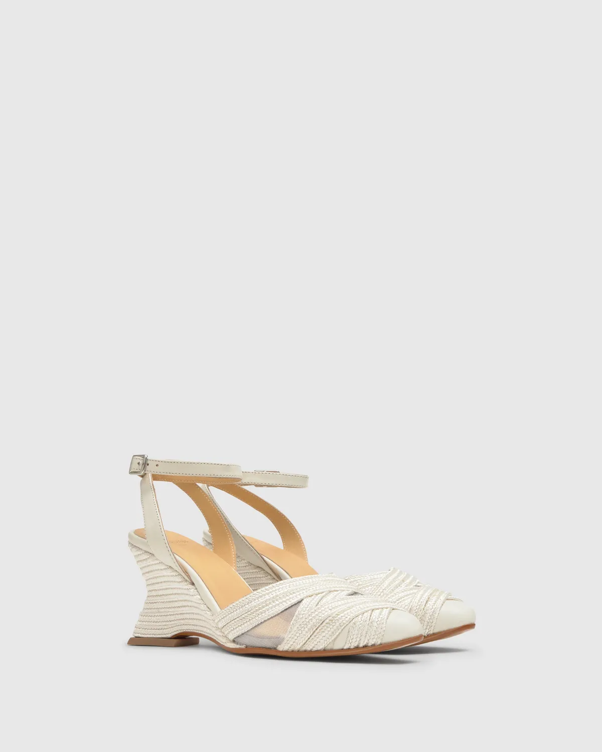 Castaner Joy 142 espadrilles wit sleehak 8 cm