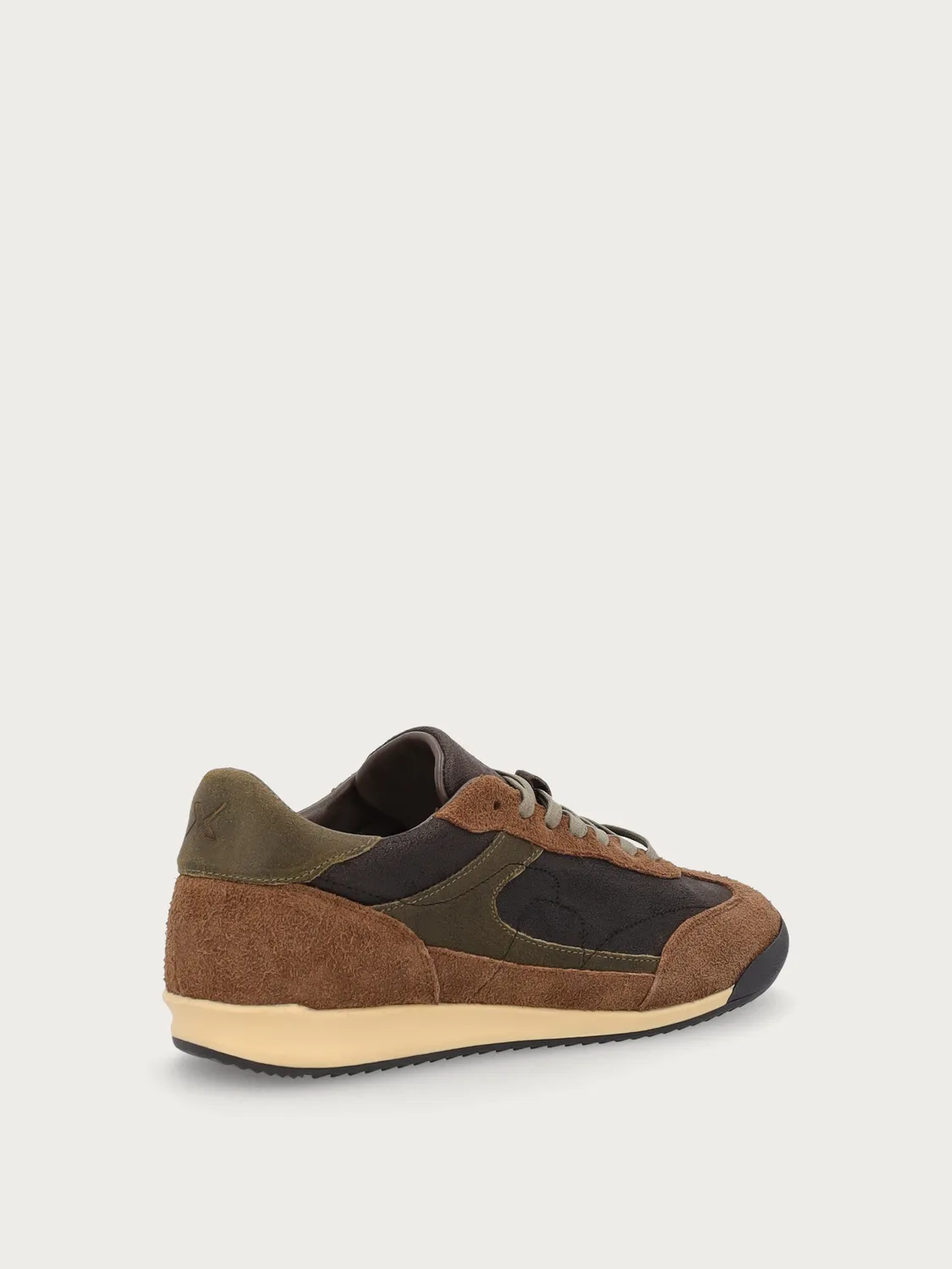 Frau Cross Hybrid sneakers heren bruin leer vintage