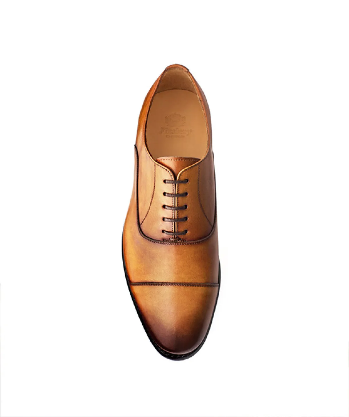 Finsbury OXFORD veterschoenen cognac gepatineerd