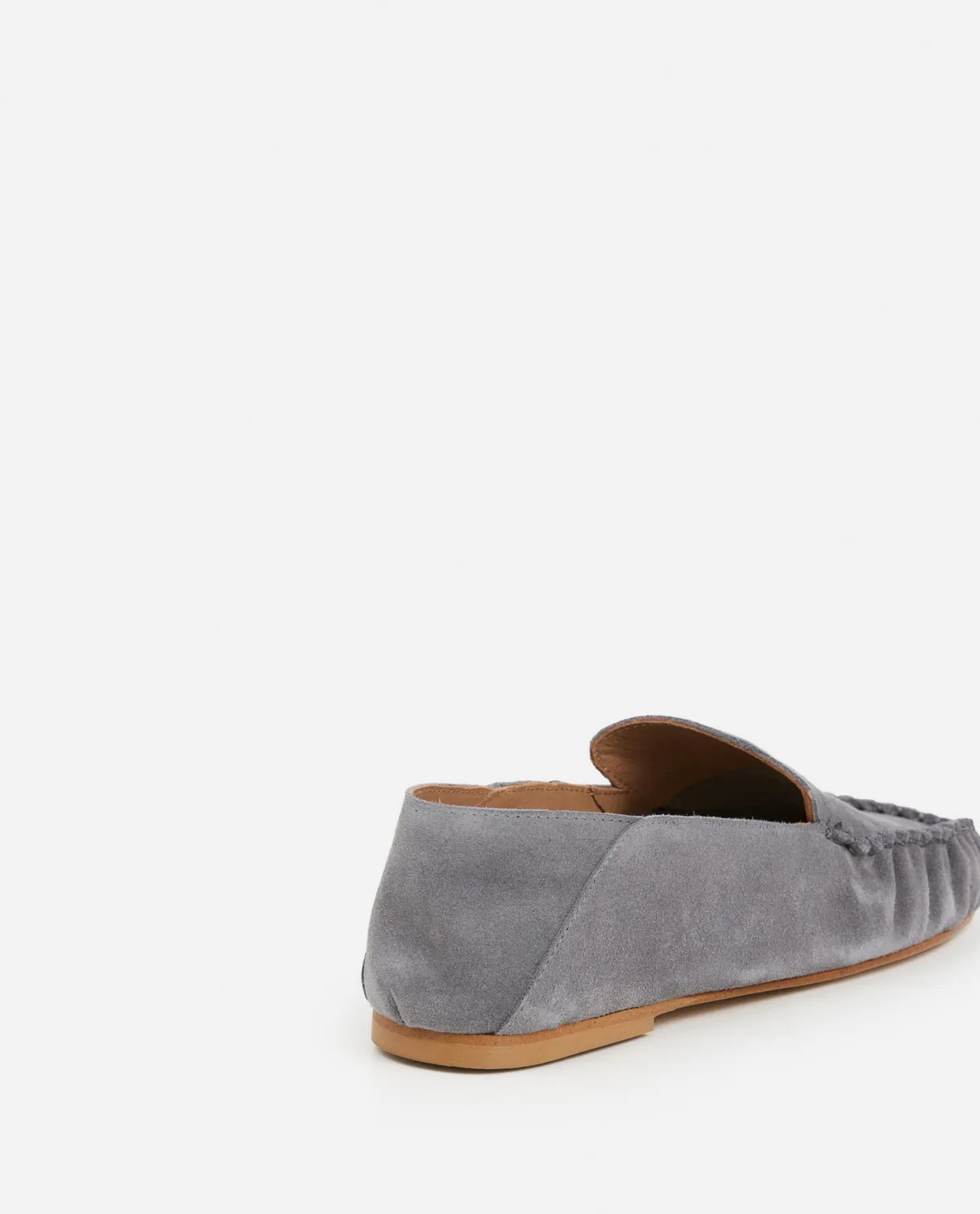 Flattered Bon Bon suède loafers parelgrijs instapper