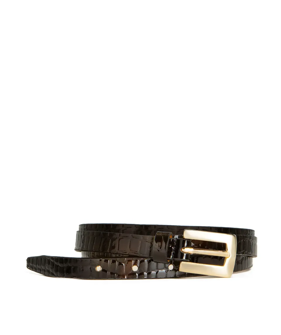 Finsbury Milan Riem Bruin Croco Leer