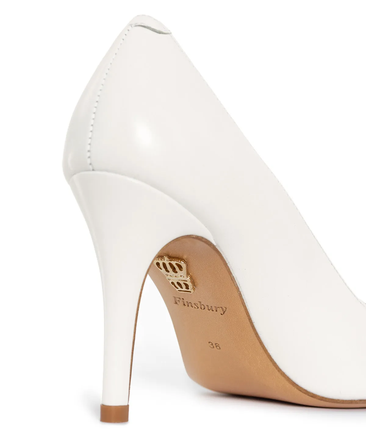 Finsbury Manon pumps wit suede 8 cm hak