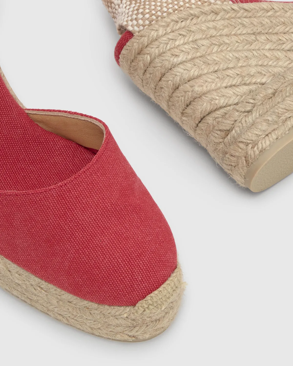 Castaner Carina 8ED/002 espadrilles karmijnrood 11 cm