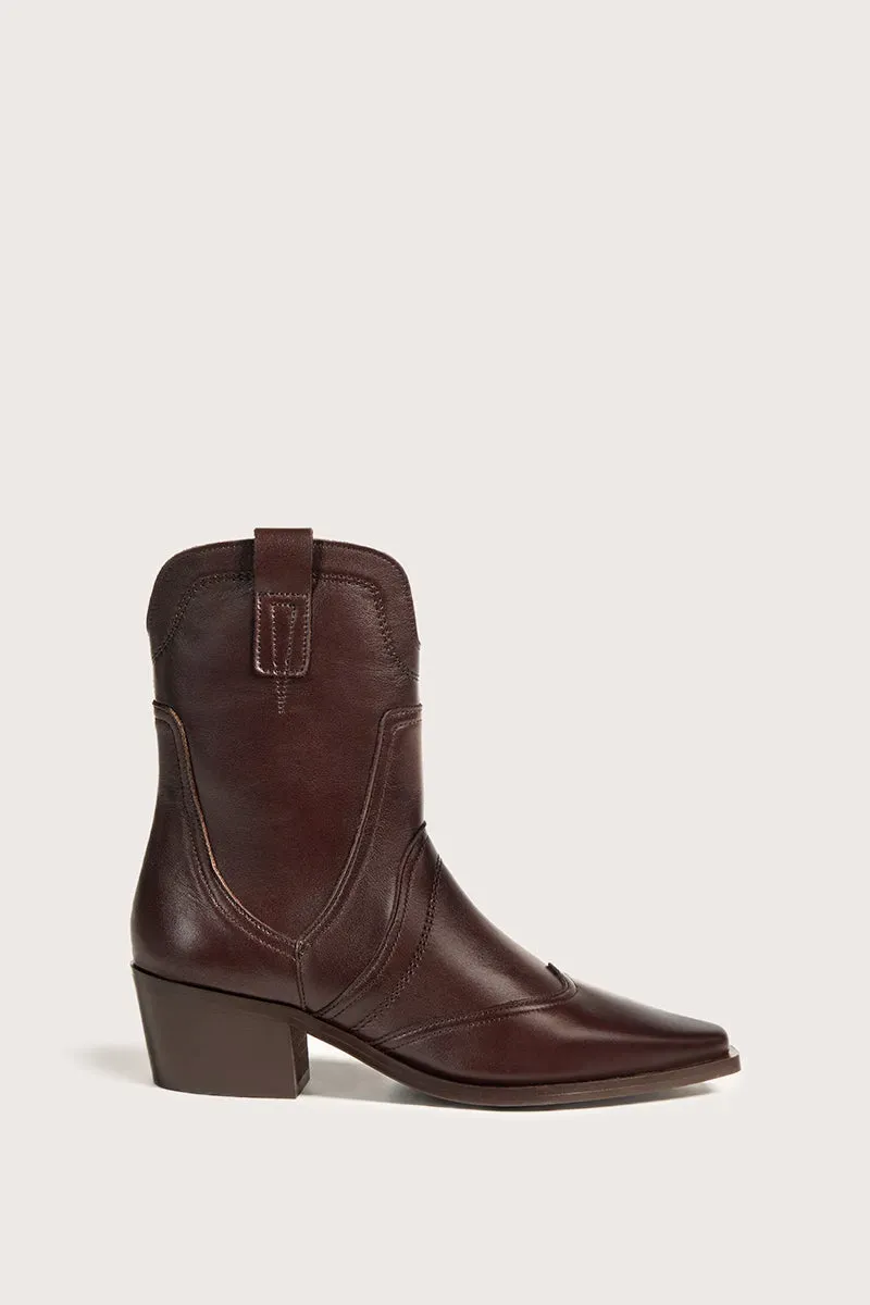 Bryan Stepwise Victoria enkellaarsjes bruin leer